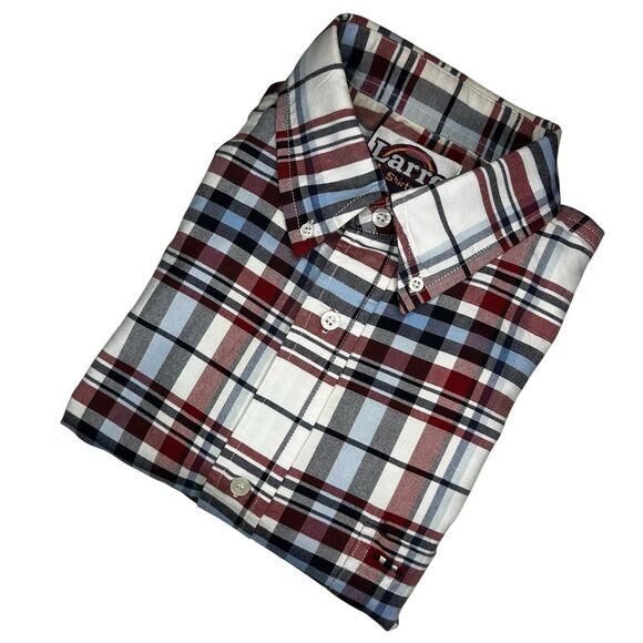 Larro Other - Larro Button Down Short Sleeve Shirt‎ Men's XL Plaid Cotton